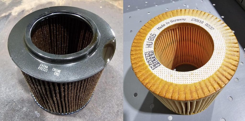 cheap vs good oil filer european vehicles